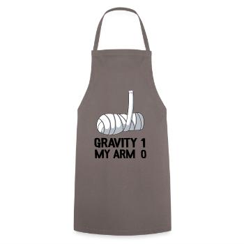 Gebrochener Arm Gute Besserung Geschenk Genesung - Kochschürze - Grau - Vorne - AI Model Male 185 dark (185cm)
