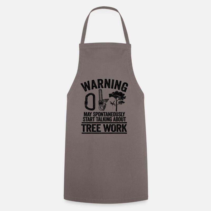 Baumpfleger Geschenk Baumkletterer Forstwirt - Kochschürze - Grau
