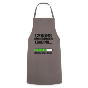 Genoux OP Bonne amélioration Opération Cadeau De Récupération - Tablier de cuisine - gris - Devant - AI Model Male 185 dark (185cm)