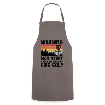 Disc Golf Joueurs Vintage Drôle Cadeau Frisbee - Tablier de cuisine - gris - Devant - AI Model Male 185 dark (185cm)