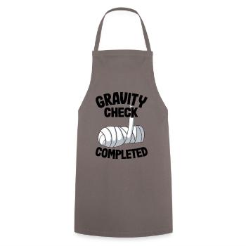 Guérissez bientôt récupération de cadeau de bras cassé - Tablier de cuisine - gris - Devant - AI Model Male 185 dark (185cm)