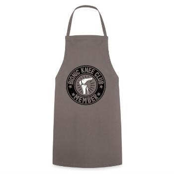 Bionic Knee Club Member Knee Replacement Surgery - Cooking Apron - grey - Front - AI Model Male 185 dark (185cm)