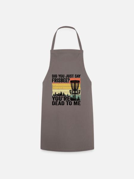 Disc Golf Spruch Vintage Disc Golfer Geschenk - Kochschürze - Grau