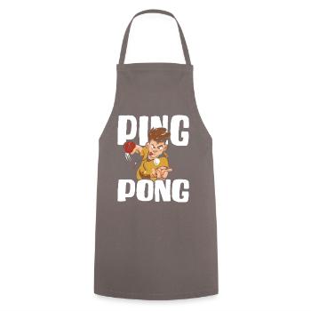 Tennis de table Ping-pong Tenue De tennis de table Joueur de tennis de table - Tablier de cuisine - gris - Devant - AI Model Male 185 dark (185cm)