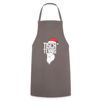 Tennis de table Chapeau de Noël Tennis de table Batte - Tablier de cuisine - gris - Devant - AI Model Male 185 dark (185cm)