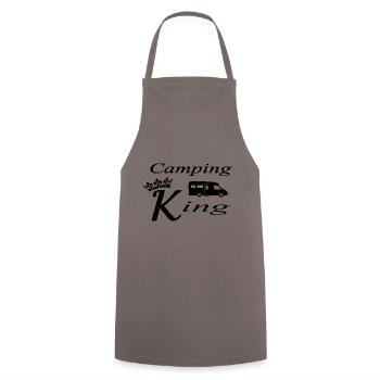 Camping - Cooking Apron - grey - Front - AI Model Male 185 dark (185cm)