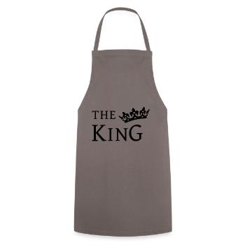 Valentine's day - Cooking Apron - grey - Front - AI Model Male 185 dark (185cm)
