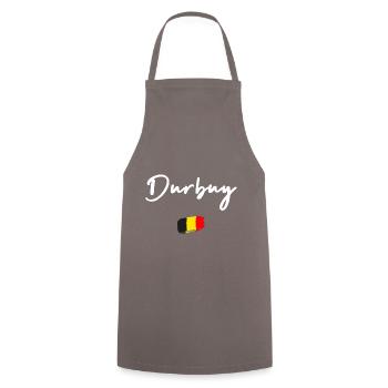 DURBUY - Cooking Apron - grey - Front - AI Model Male 185 dark (185cm)