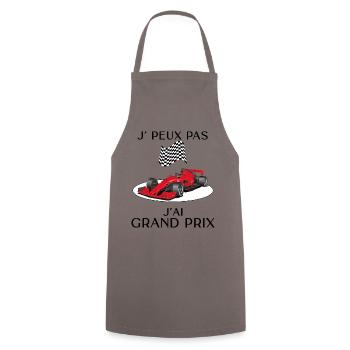 Grand prix Humour Piste Automobile Circuit - Tablier de cuisine - gris - Devant - AI Model Male 185 dark (185cm)