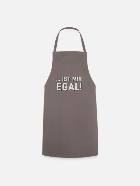 Ist mir egal - Kochschürze - Grau