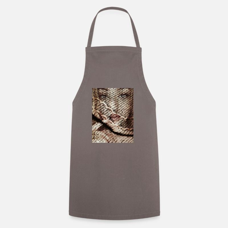 Art Faces Collection - Cooking Apron - grey