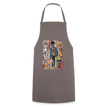 Tee-shirt sweat Funky Bandmates - Tablier de cuisine - gris - Devant - AI Model Male 185 dark (185cm)