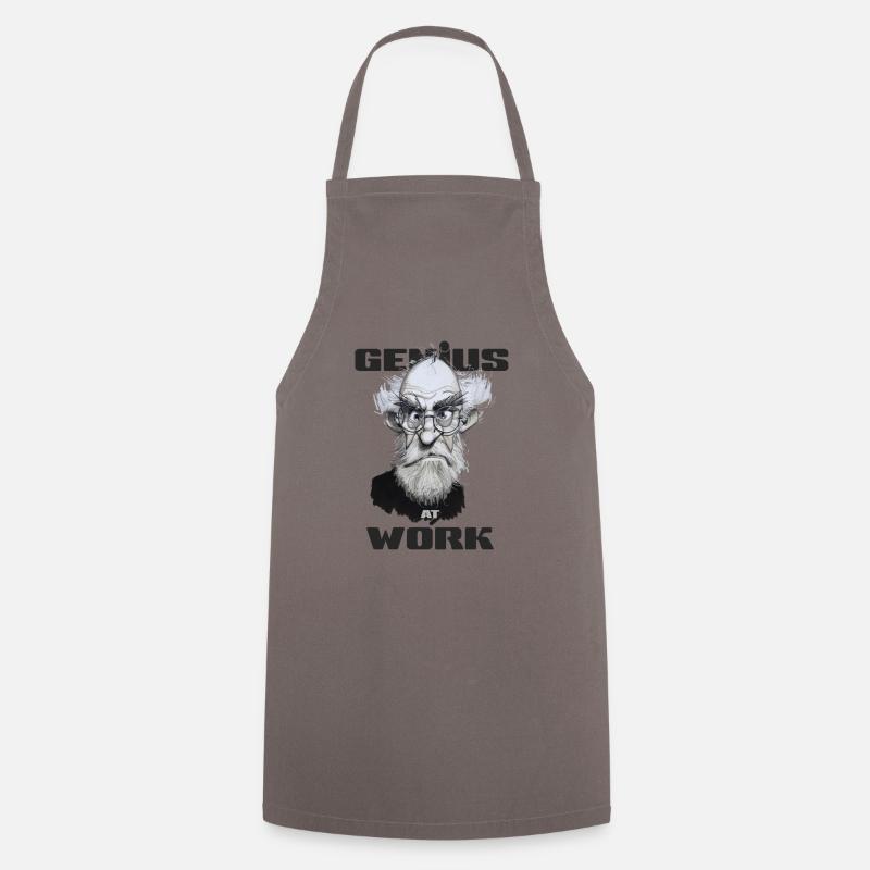 Genius at work - Cooking Apron - grey