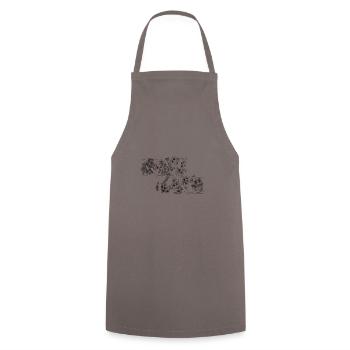 Closeness to nature - Cooking Apron - grey - Front - AI Model Male 185 dark (185cm)