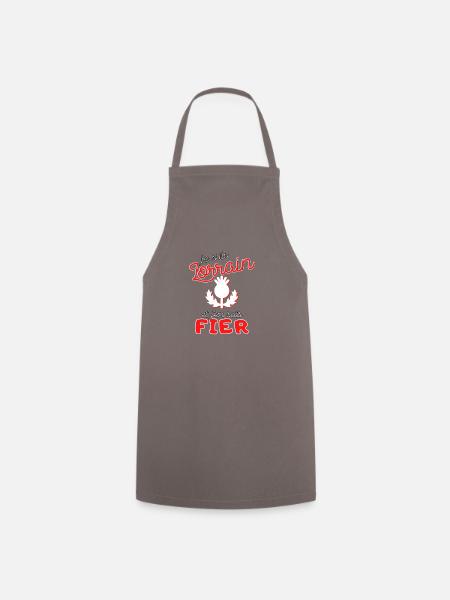 Cadeau Homme Lorrain Chardon Noel Anniversaire - Tablier de cuisine - gris