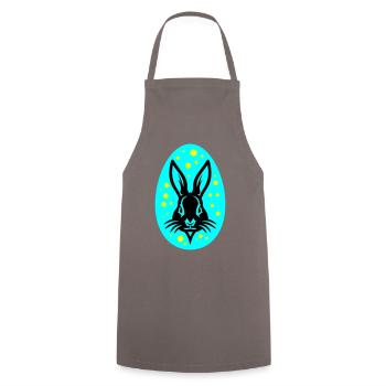 Osterei Osterhase Icon Ostern - Kochschürze - Grau - Vorne - AI Model Male 185 dark (185cm)