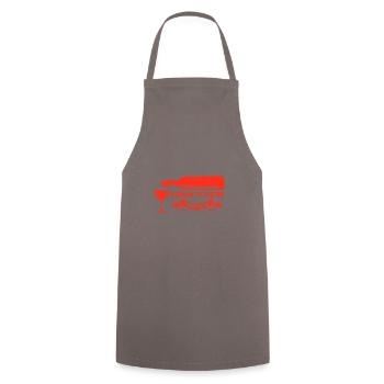 Wein Weinliebhaber Weintrinker Weinfest Geschenk - Kochschürze - Grau - Vorne - AI Model Male 185 dark (185cm)