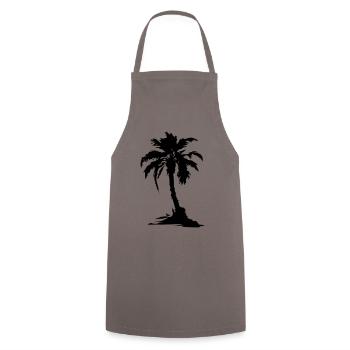 Symbole de la silhouette de Palm Island - Tablier de cuisine - gris - Devant - AI Model Male 185 dark (185cm)