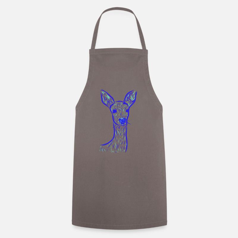 Roe deer - Cooking Apron - grey
