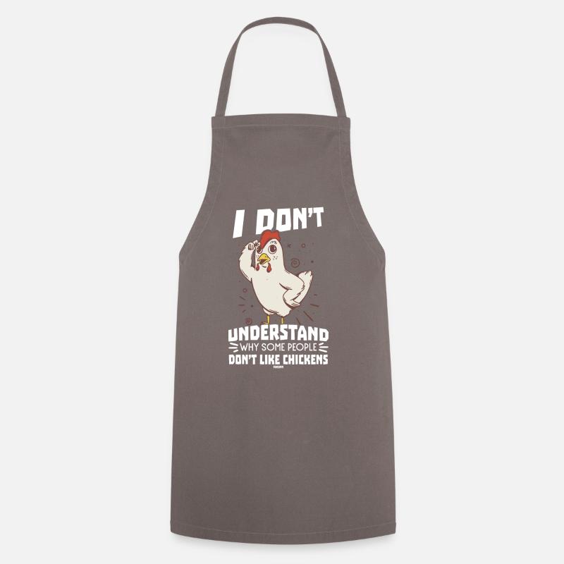 Huhn - Kochschürze - Grau