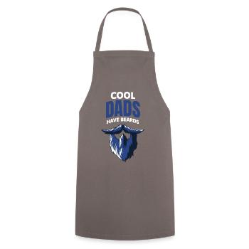 Les papas cool ont la barbe - Tablier de cuisine - gris - Devant - AI Model Male 185 dark (185cm)