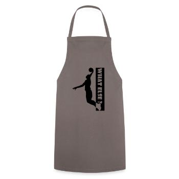 Basketball Sports Basketball Game Jersey - Cooking Apron - grey - Front - AI Model Male 185 dark (185cm)