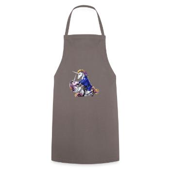 Licornes de Jiu-Jitsu - Tablier de cuisine - gris - Devant - AI Model Male 185 dark (185cm)