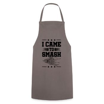 badminton smash - Kochschürze - Grau - Vorne - AI Model Male 185 dark (185cm)