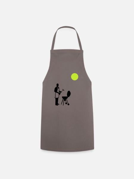 grillen sommer - Kochschürze - Grau