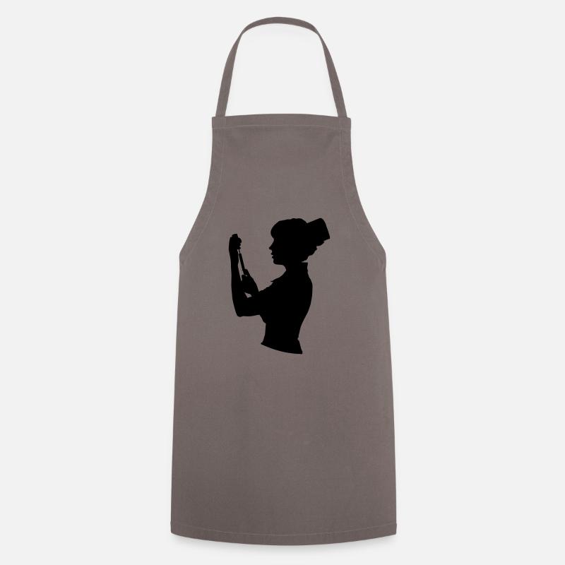 Bad Nurse - Cooking Apron - grey