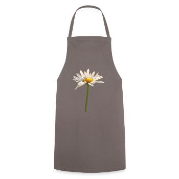 flower - Cooking Apron - grey - Front - AI Model Male 185 dark (185cm)