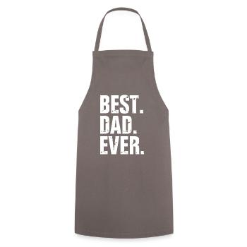 Papa Best Father's Day - Cooking Apron - grey - Front - AI Model Male 185 dark (185cm)