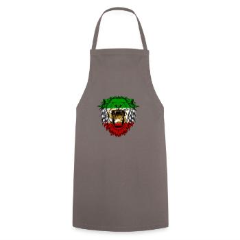 Persia - Cooking Apron - grey - Front - AI Model Male 185 dark (185cm)