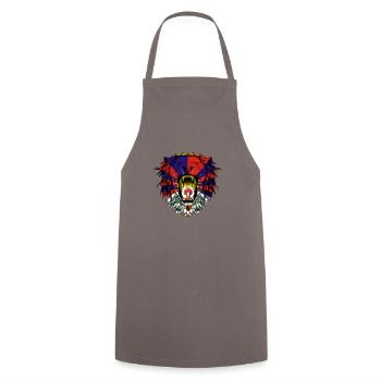 Tibet - Tablier de cuisine - gris - Devant - AI Model Male 185 dark (185cm)