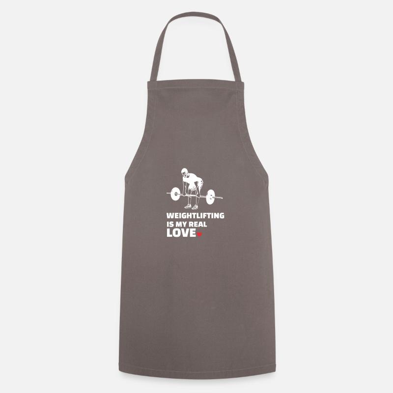 J’adore l’haltérophilie - Tablier de cuisine - gris