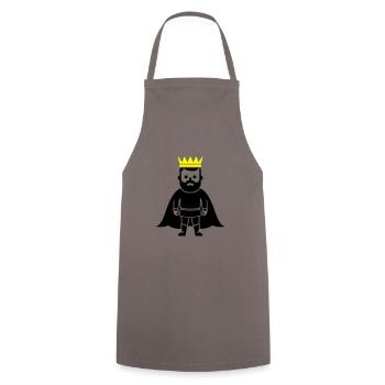 King - Cooking Apron - grey - Front - AI Model Male 185 dark (185cm)