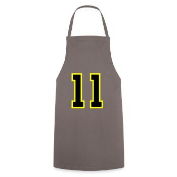 Maillot à 11 numéros - Tablier de cuisine - gris - Devant - AI Model Male 185 dark (185cm)