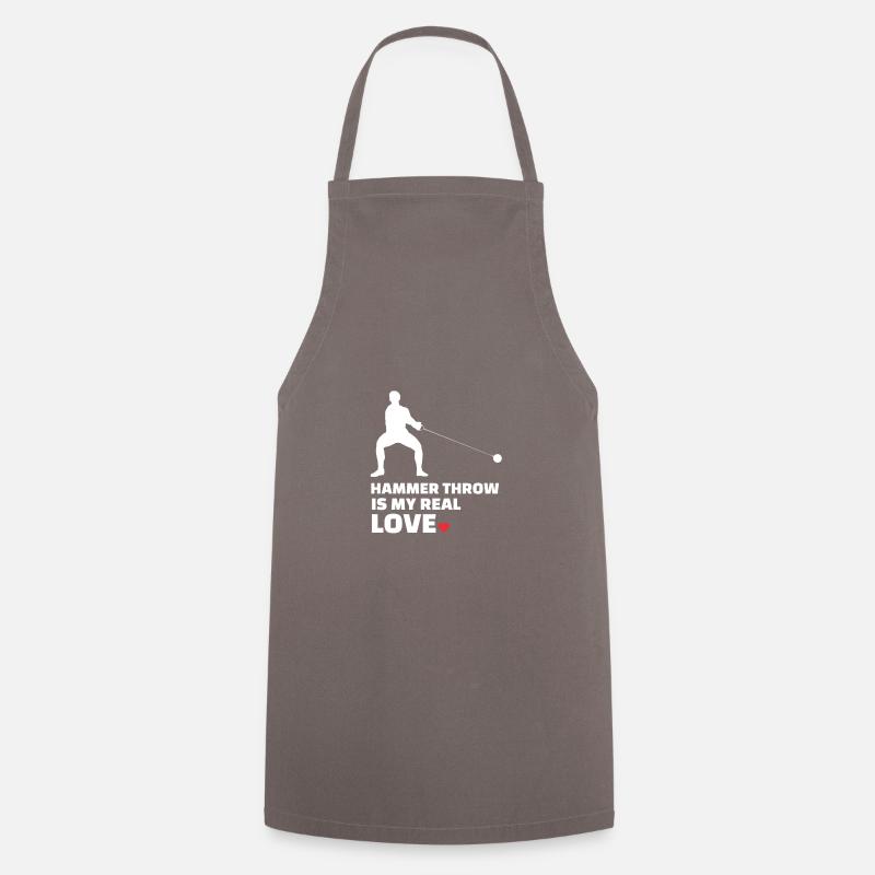 J’adore le lancer du marteau - Tablier de cuisine - gris
