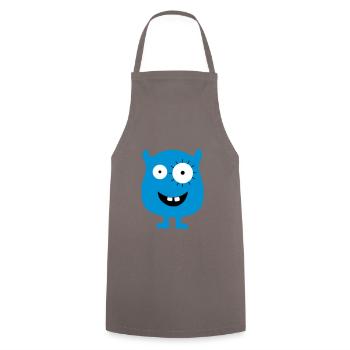 monster - Cooking Apron - grey - Front - AI Model Male 185 dark (185cm)