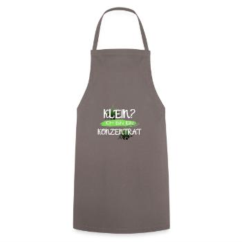 nicht klein bin konzentrat geschenk idee spruch - Kochschürze - Grau - Vorne - AI Model Male 185 dark (185cm)