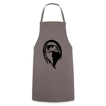 Hooded - Motorsports - Football - Ultra - Cooking Apron - grey - Front - AI Model Male 185 dark (185cm)