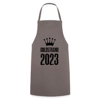 Sables d’Or 2023 Couronne - Tablier de cuisine - gris - Devant - AI Model Male 185 dark (185cm)