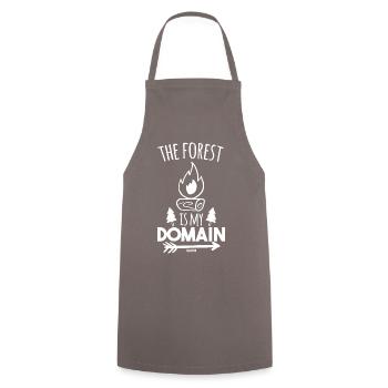 The Forest Is My Domain - Cooking Apron - grey - Front - AI Model Male 185 dark (185cm)
