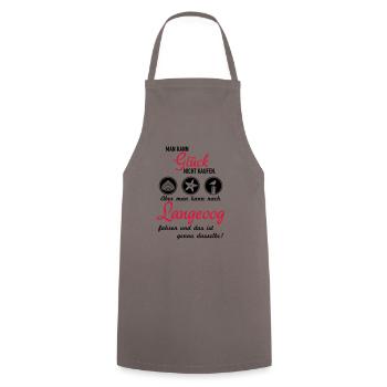 Glück Langeoog - Kochschürze - Grau - Vorne - AI Model Male 185 dark (185cm)
