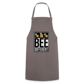 bee different saying quote - Cooking Apron - grey - Front - AI Model Male 185 dark (185cm)