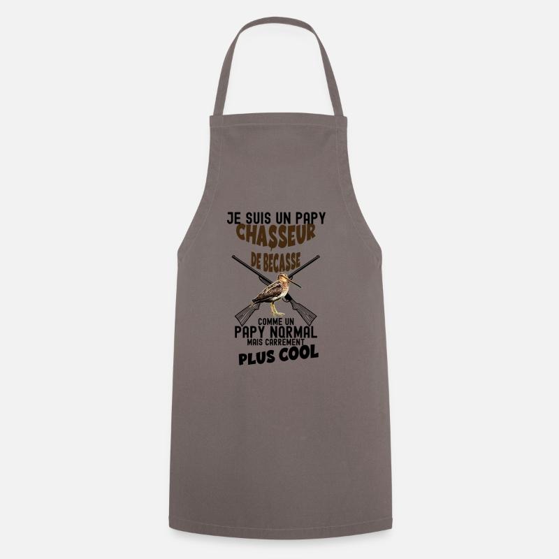 Mon papy chasseur de bécasse - Tablier de cuisine - gris