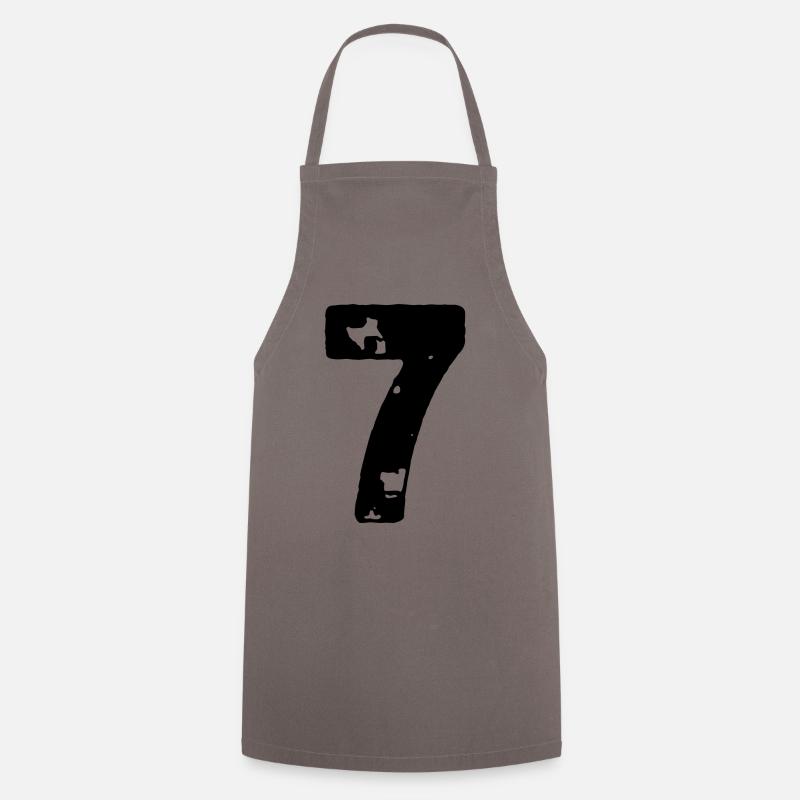 7 Maillot numéro - Tablier de cuisine - gris