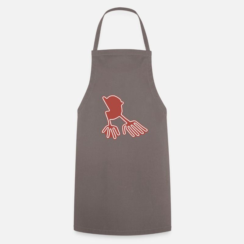 Nazca Lines Bird - Cooking Apron - grey
