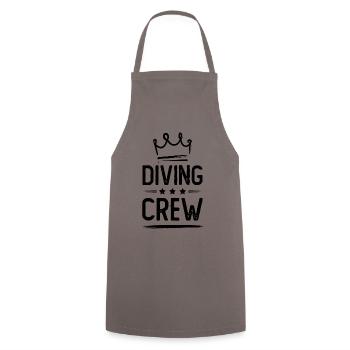 Diving Crew - Cooking Apron - grey - Front - AI Model Male 185 dark (185cm)