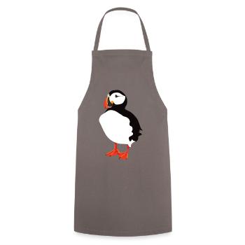 Puffin Solo - Cooking Apron - grey - Front - AI Model Male 185 dark (185cm)